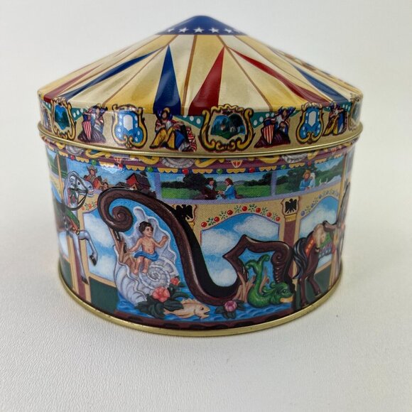 HersheyPark Carrousel Circa Tin Hometown Series Tin Can #13 Vintage 1996 - Picture 2 of 7